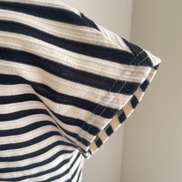 Anthropologie | Saturday Sunday Isabel Striped Shirt Dress black sour cream XS - Picture 8 of 16